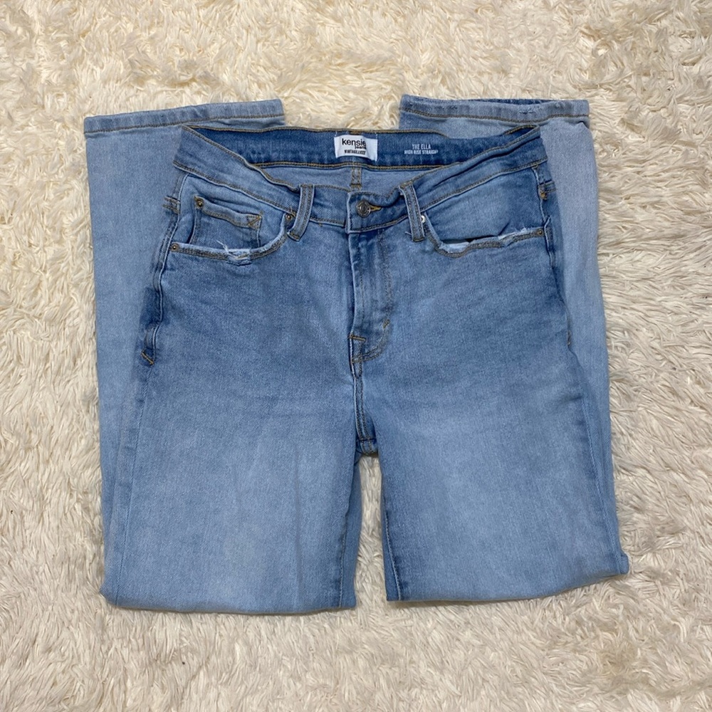 Kensie straight light blue jeans